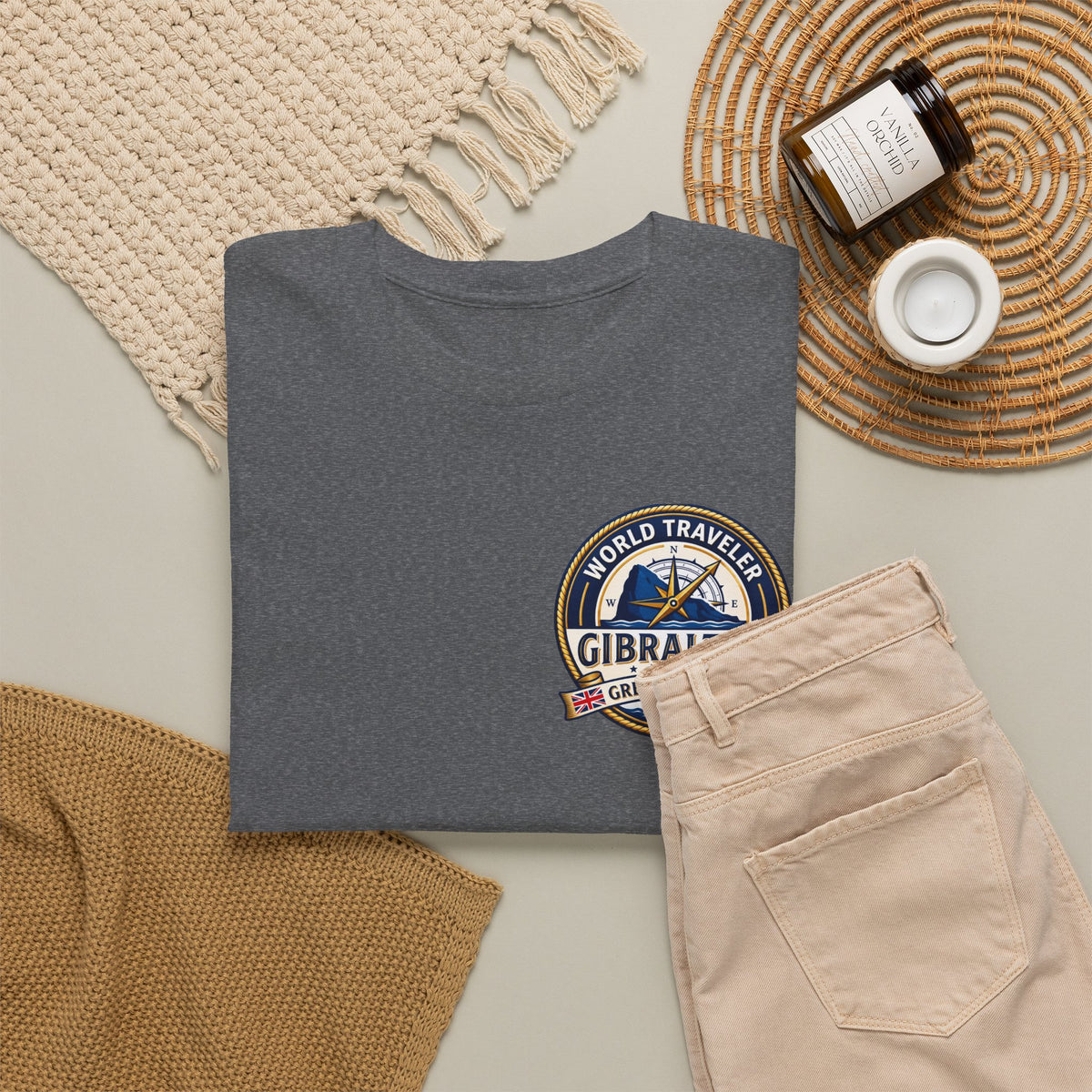 Gibraltar World Traveler Unisex Heavy Cotton Tee