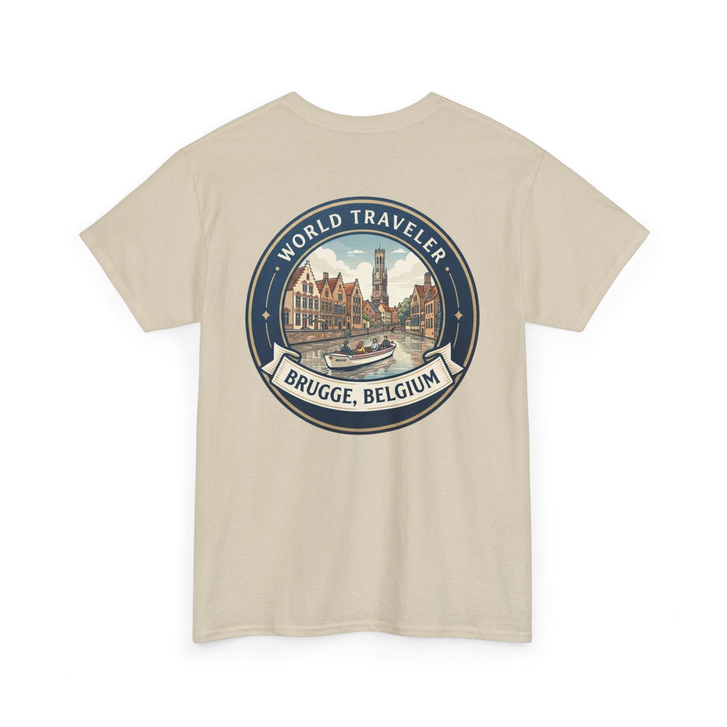 Brugge, Belgium World Traveler Unisex Heavy Cotton Tee