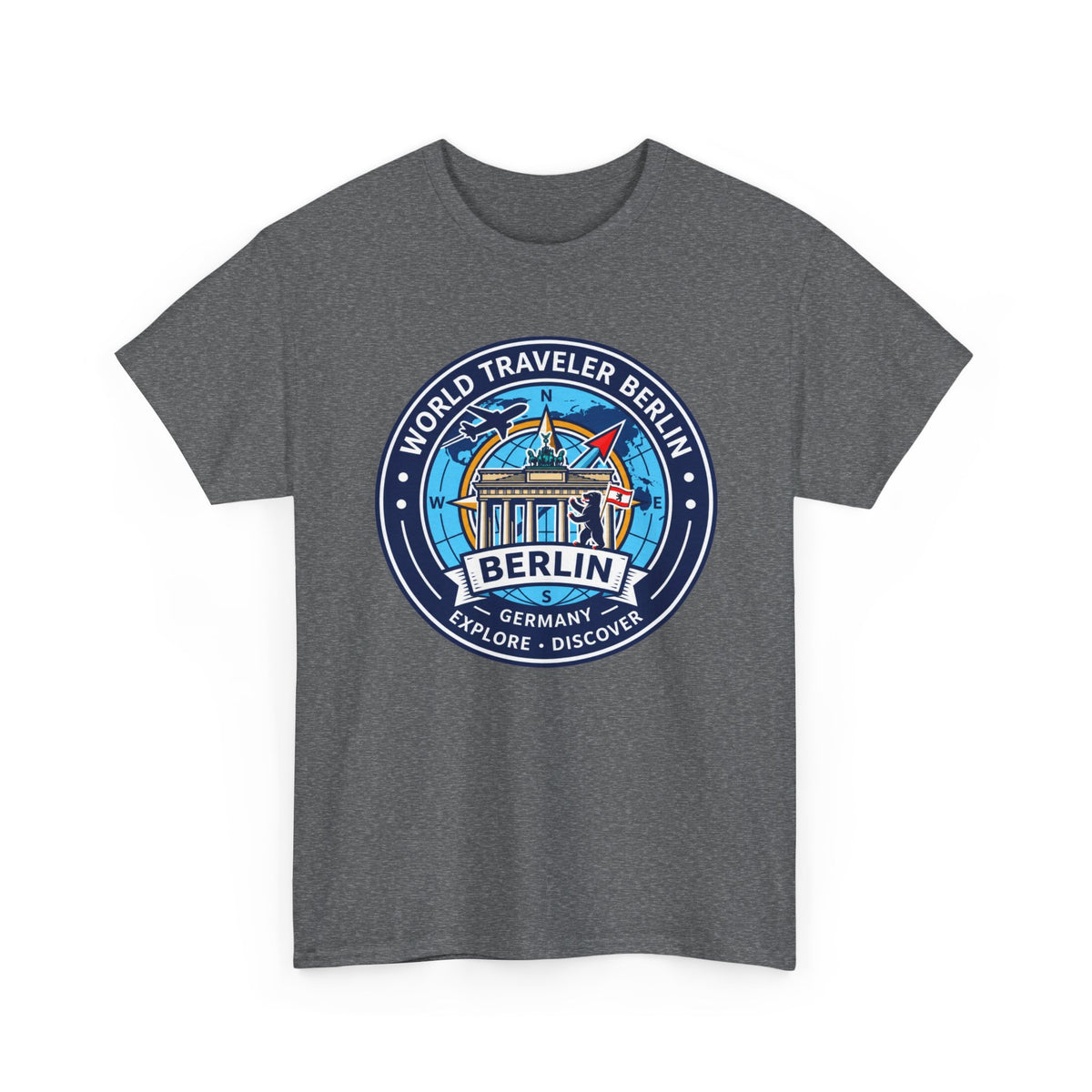 Berlin, Germany World Traveler Unisex Heavy Cotton Tee