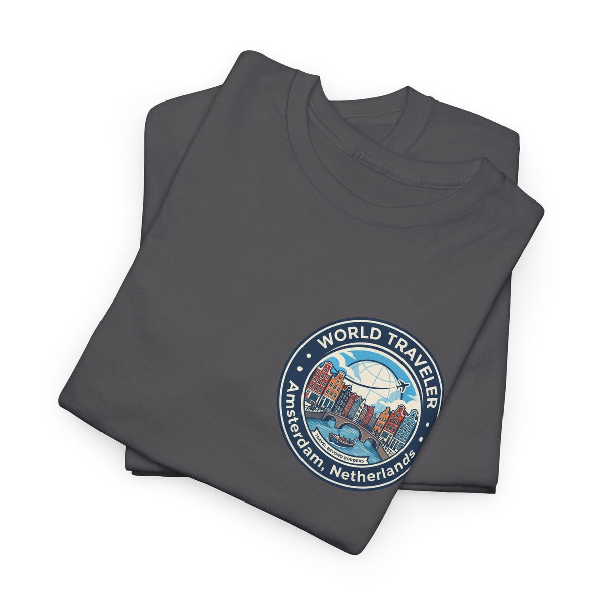 Amsterdam World Traveler Unisex Heavy Cotton Tee