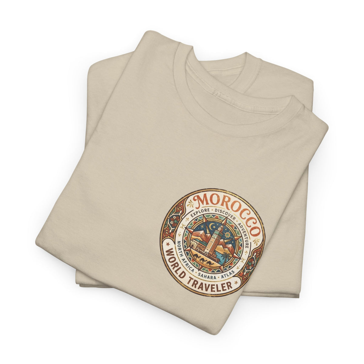 Morocco World Traveler Unisex Heavy Cotton Tee