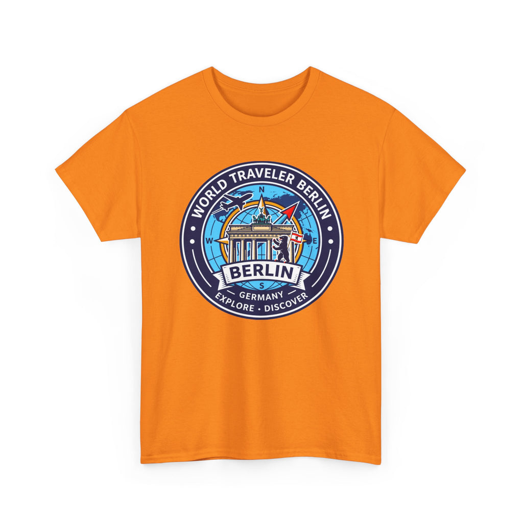 Berlin, Germany World Traveler Unisex Heavy Cotton Tee