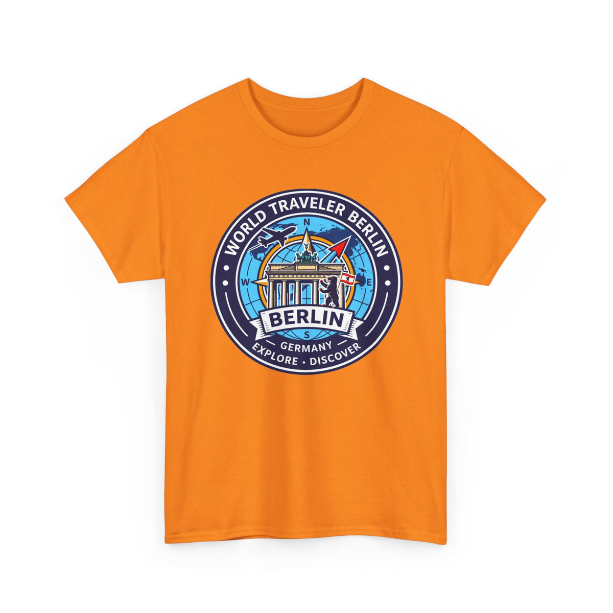 Berlin, Germany World Traveler Unisex Heavy Cotton Tee