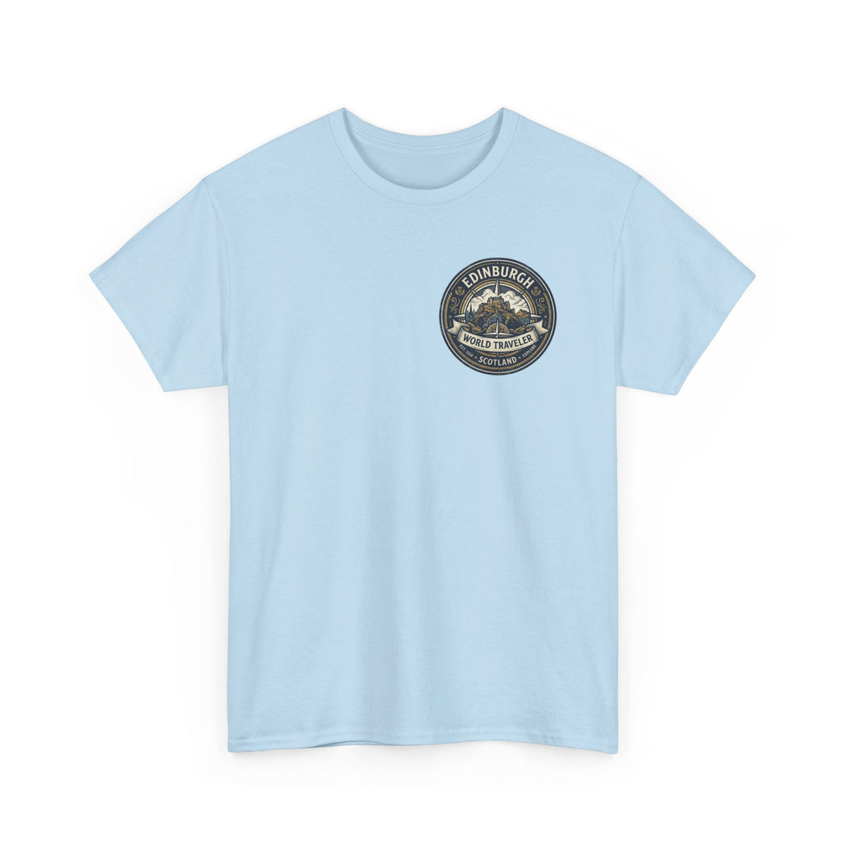 Edinburgh, Scotland World Traveler Unisex Heavy Cotton Tee