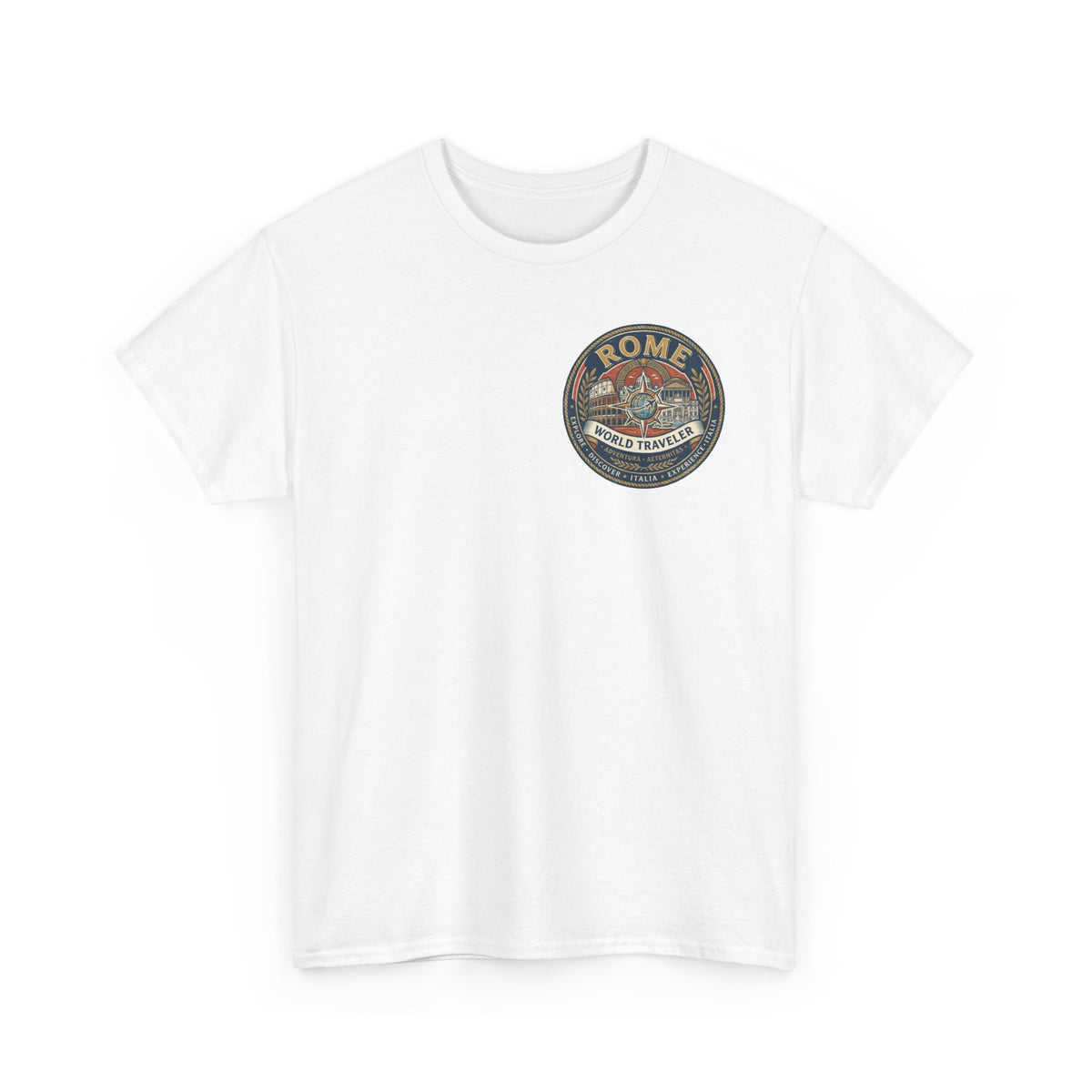 Rome, Italy World Traveler Unisex Heavy Cotton Tee