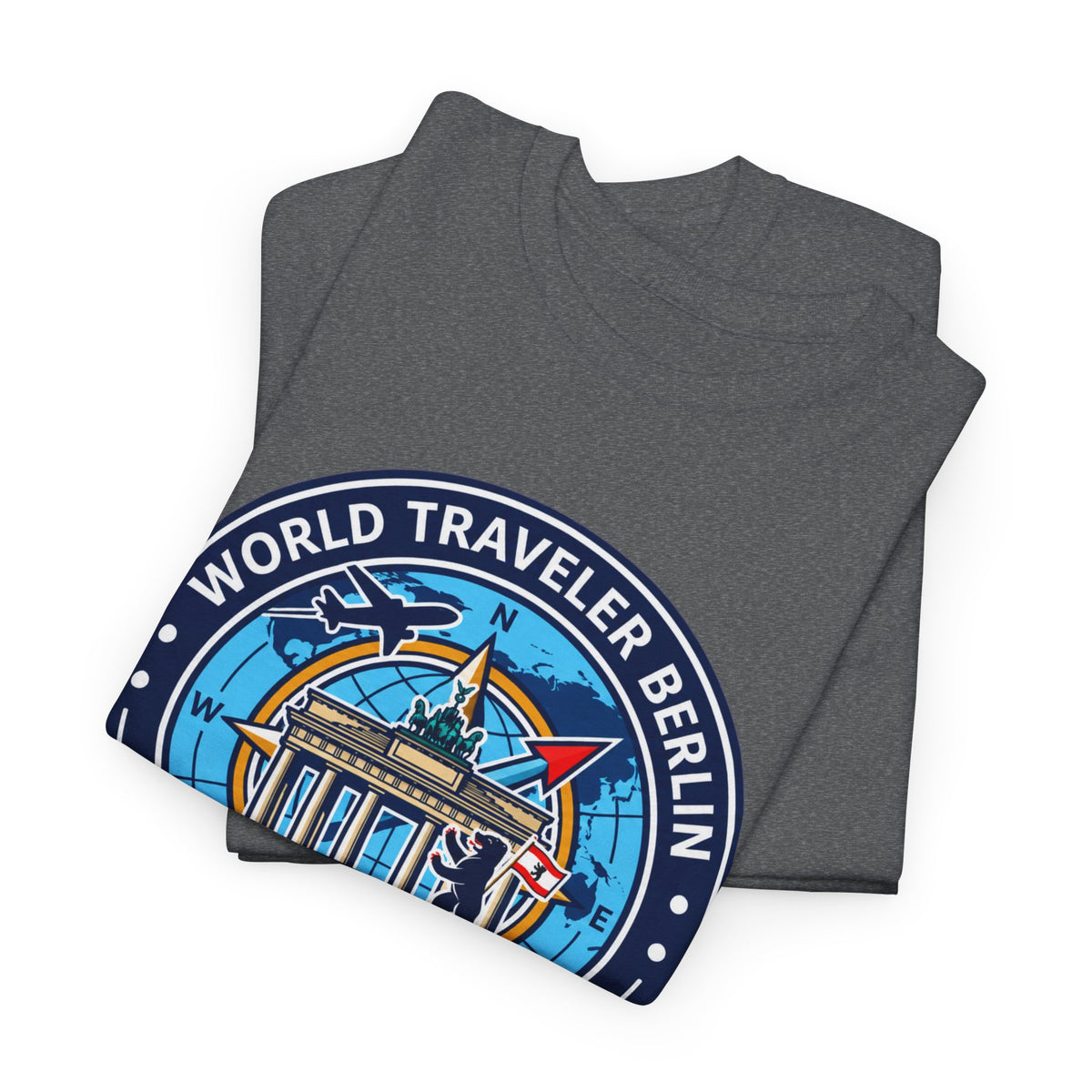 Berlin, Germany World Traveler Unisex Heavy Cotton Tee