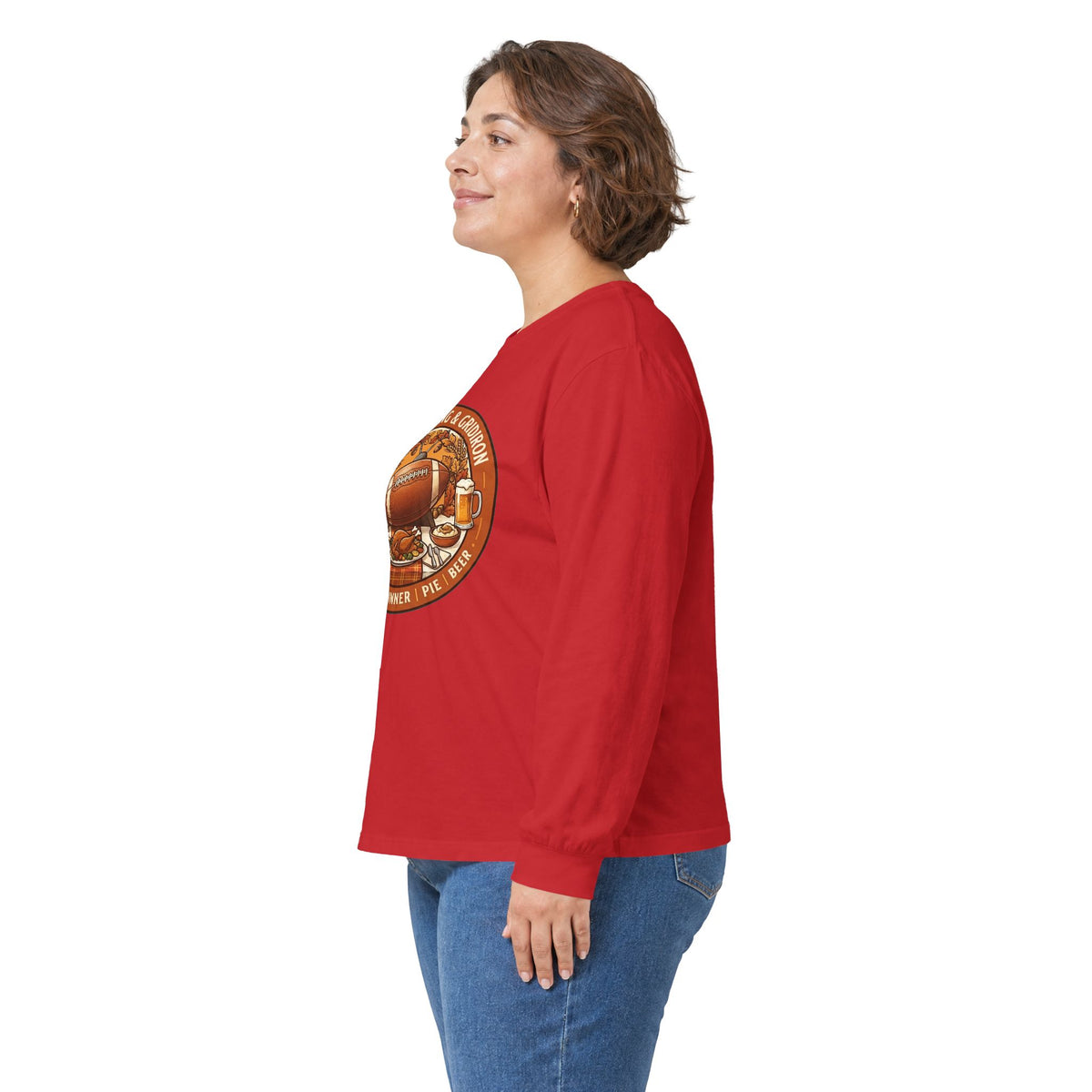 Thanksgiving Football Unisex Ultra Cotton Long Sleeve Tee