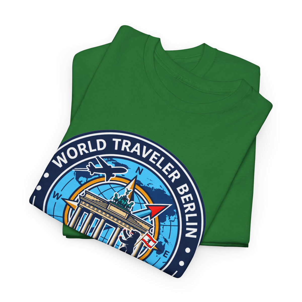 Berlin, Germany World Traveler Unisex Heavy Cotton Tee