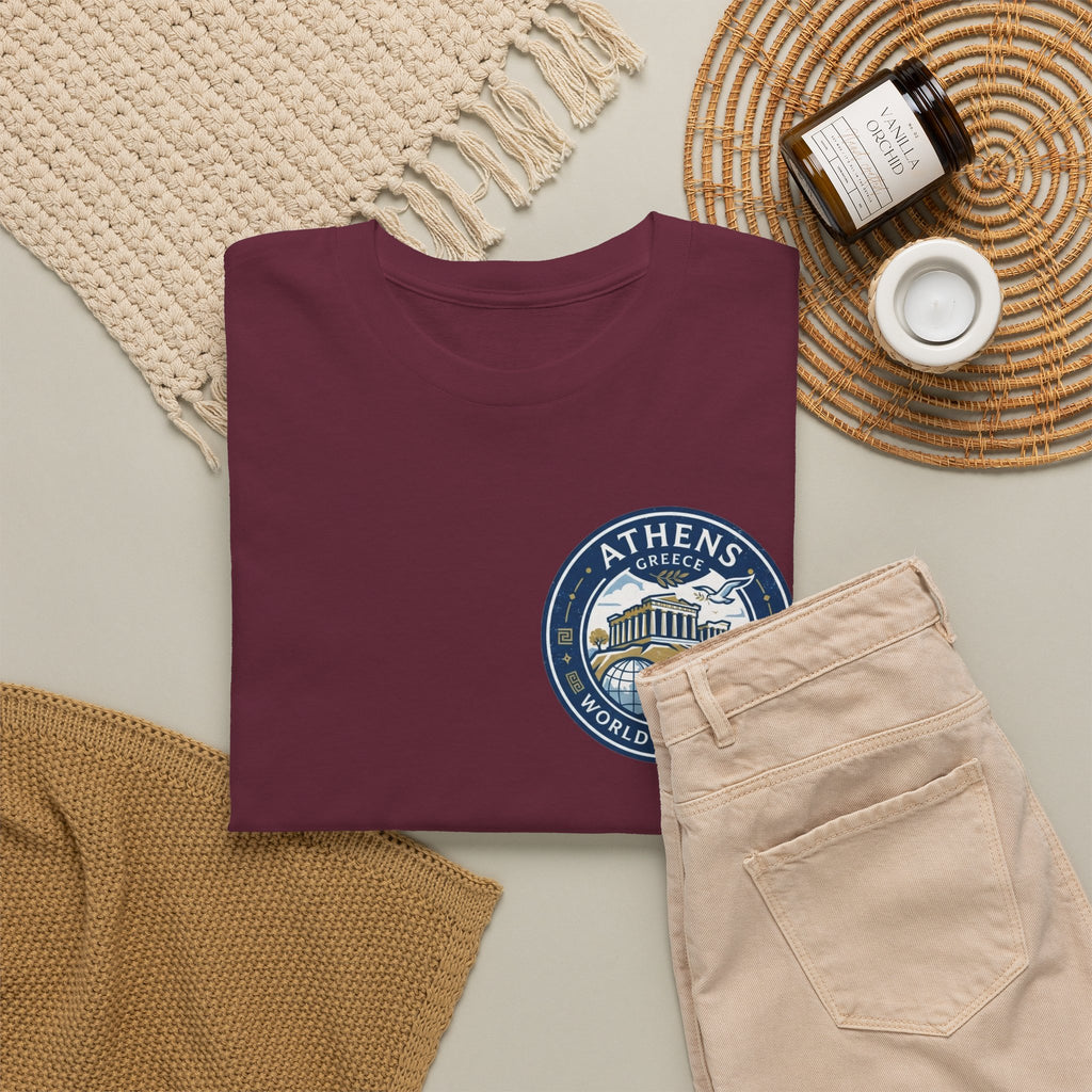 Athens, Greece World Traveler Unisex Heavy Cotton Tee
