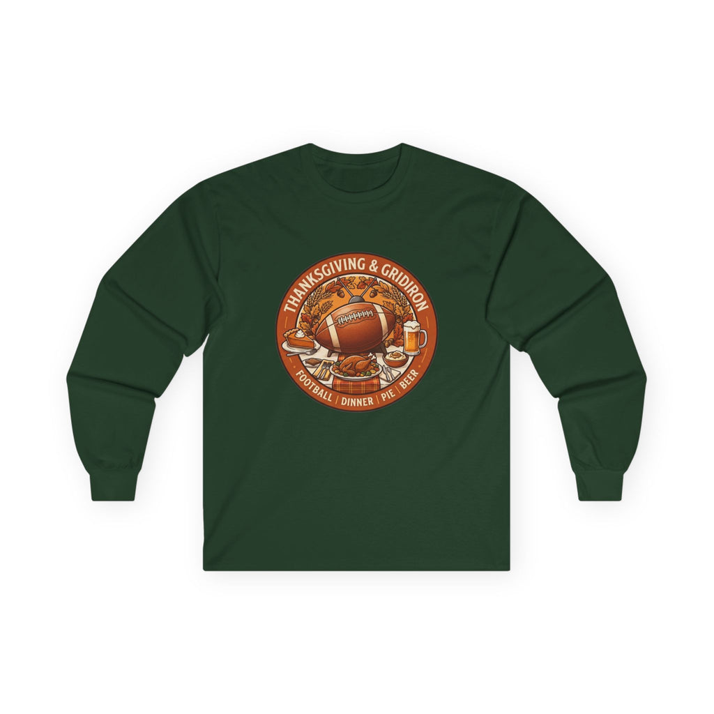 Thanksgiving Football Unisex Ultra Cotton Long Sleeve Tee