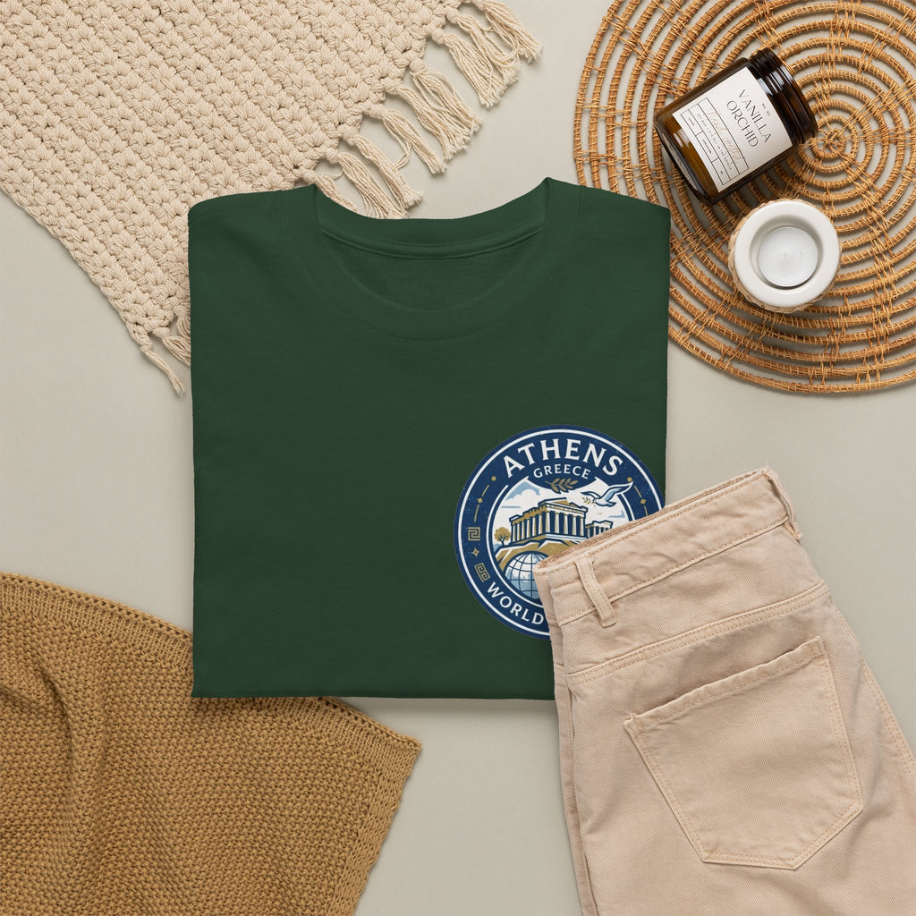 Athens, Greece World Traveler Unisex Heavy Cotton Tee