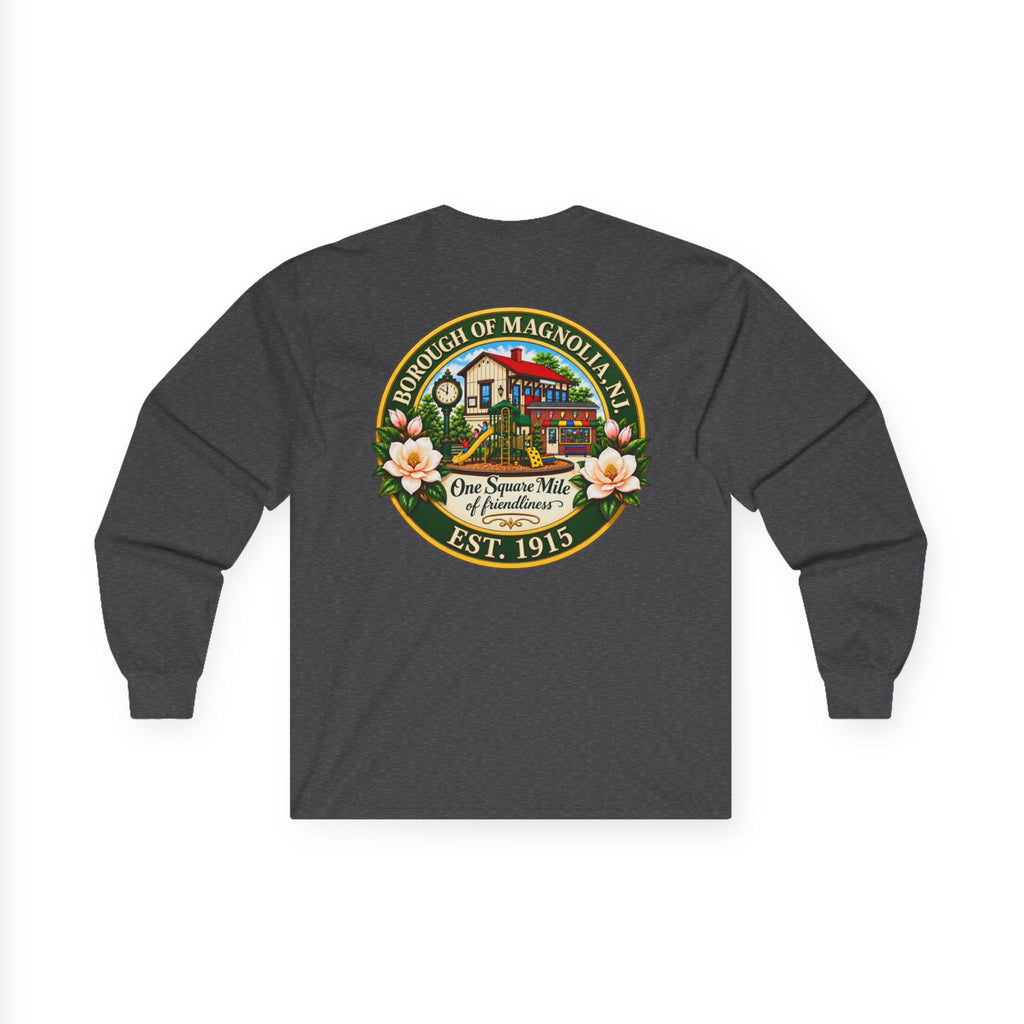 Magnolia, NJ Front and Back Logo Long Sleeve Tee Unisex Ultra Cotton