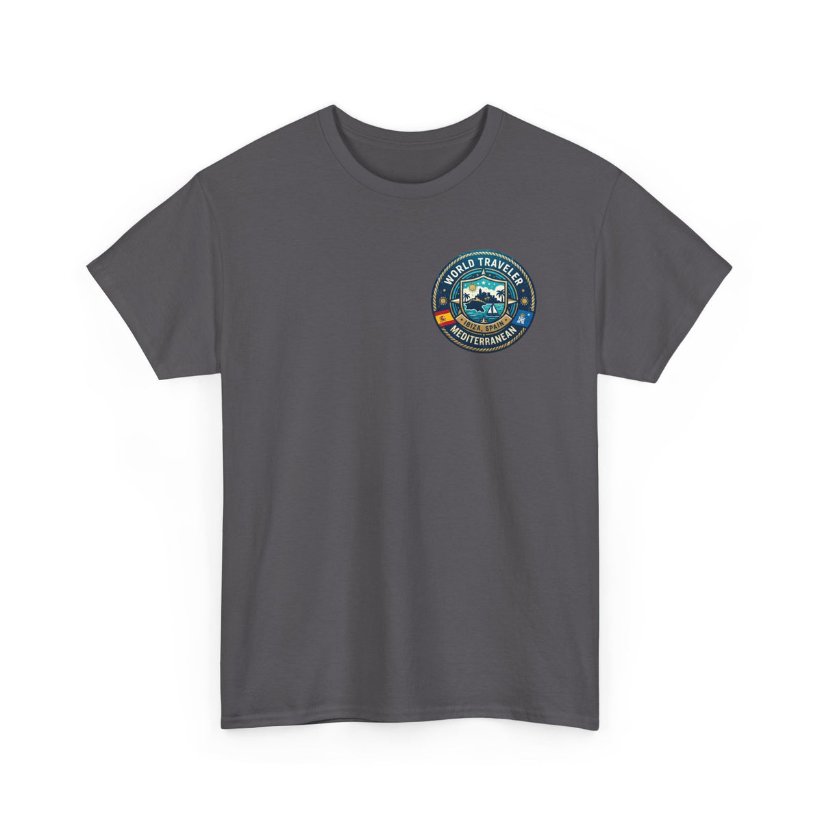 Ibiza, Spain World Traveler Unisex Heavy Cotton Tee