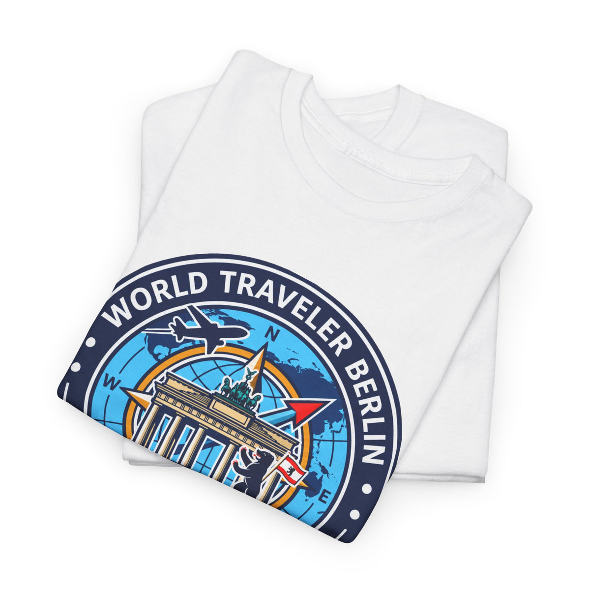 Berlin, Germany World Traveler Unisex Heavy Cotton Tee