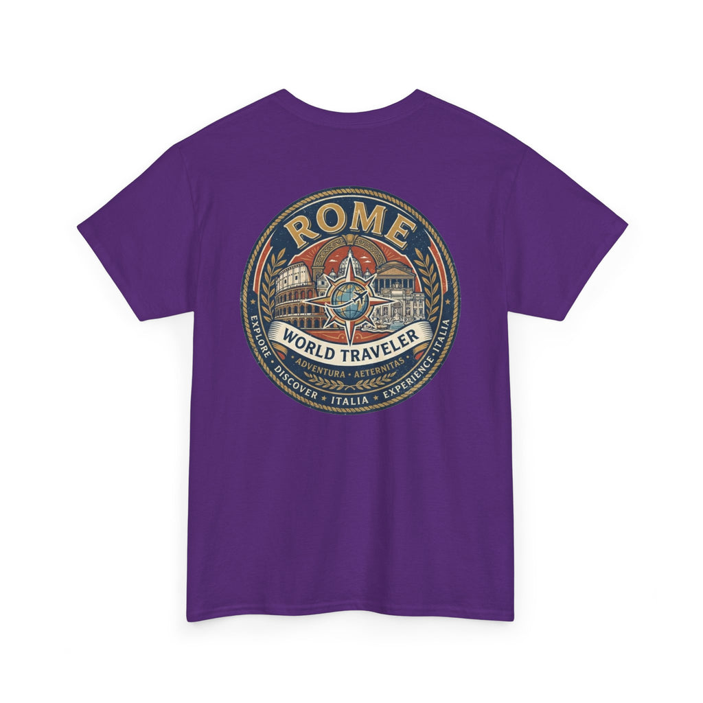 Rome, Italy World Traveler Unisex Heavy Cotton Tee