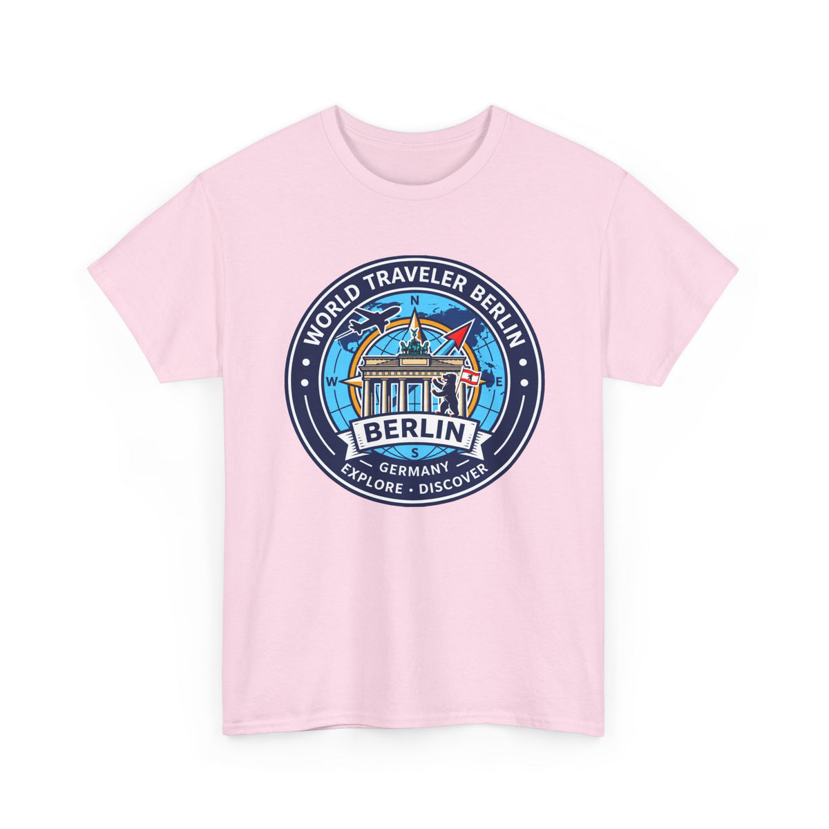 Berlin, Germany World Traveler Unisex Heavy Cotton Tee
