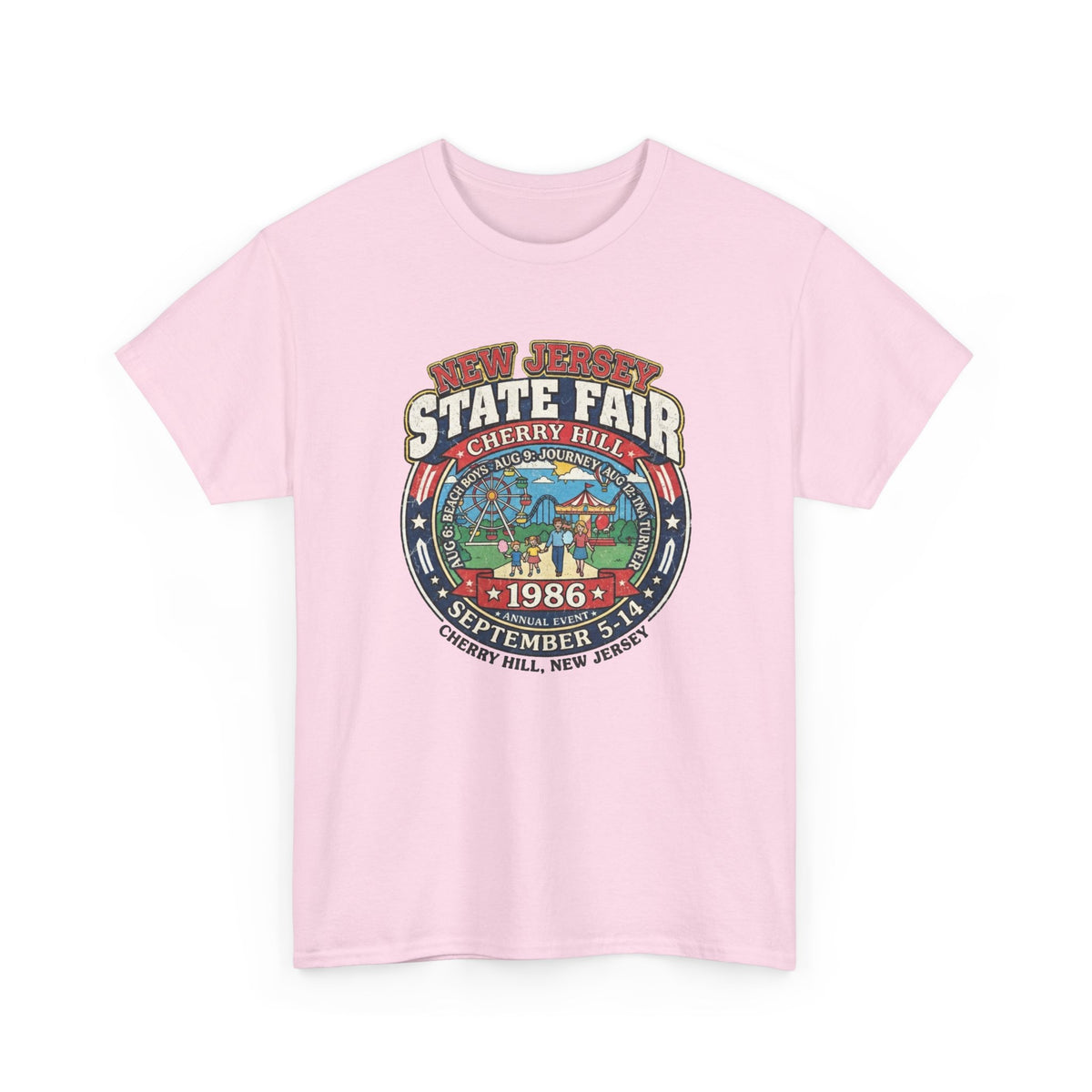 Nj State Fair 1986 vintage graphic Unisex Heavy Cotton Tee