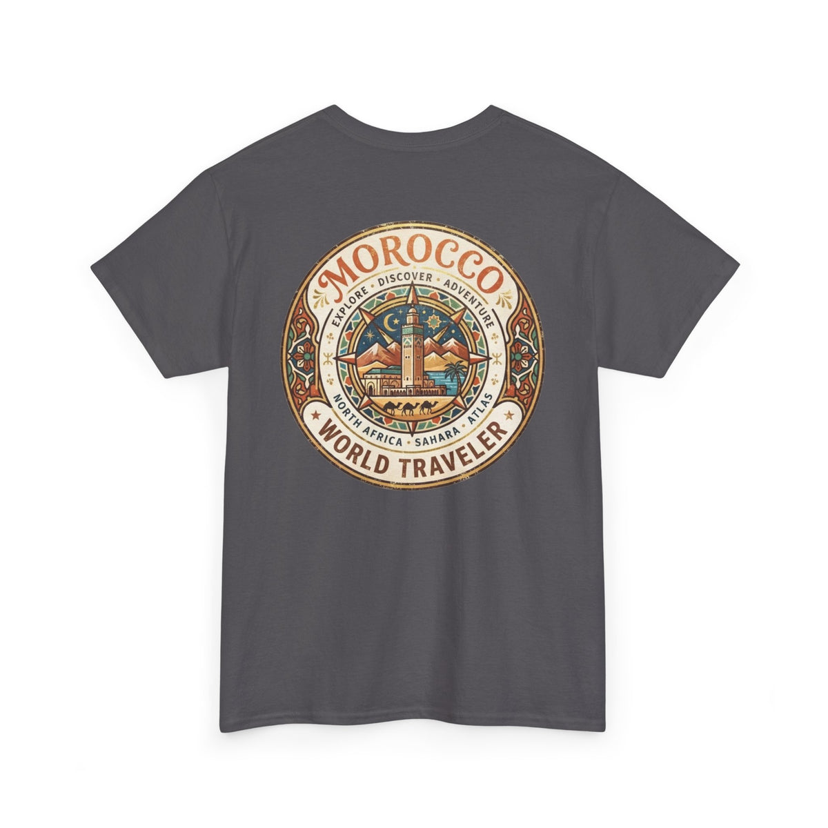 Morocco World Traveler Unisex Heavy Cotton Tee