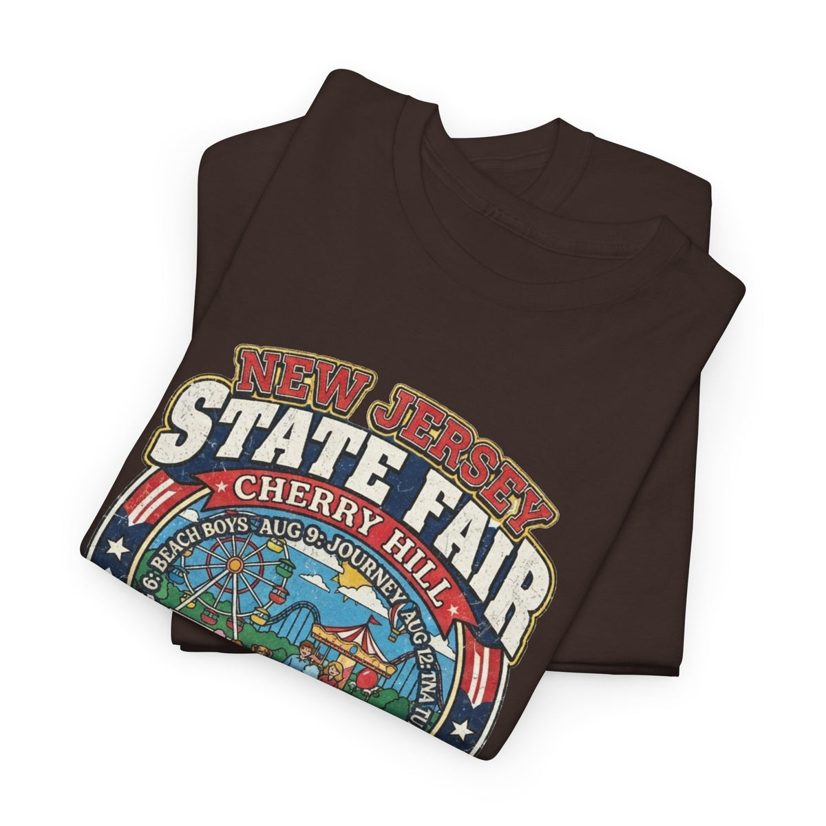 Nj State Fair 1986 vintage graphic Unisex Heavy Cotton Tee
