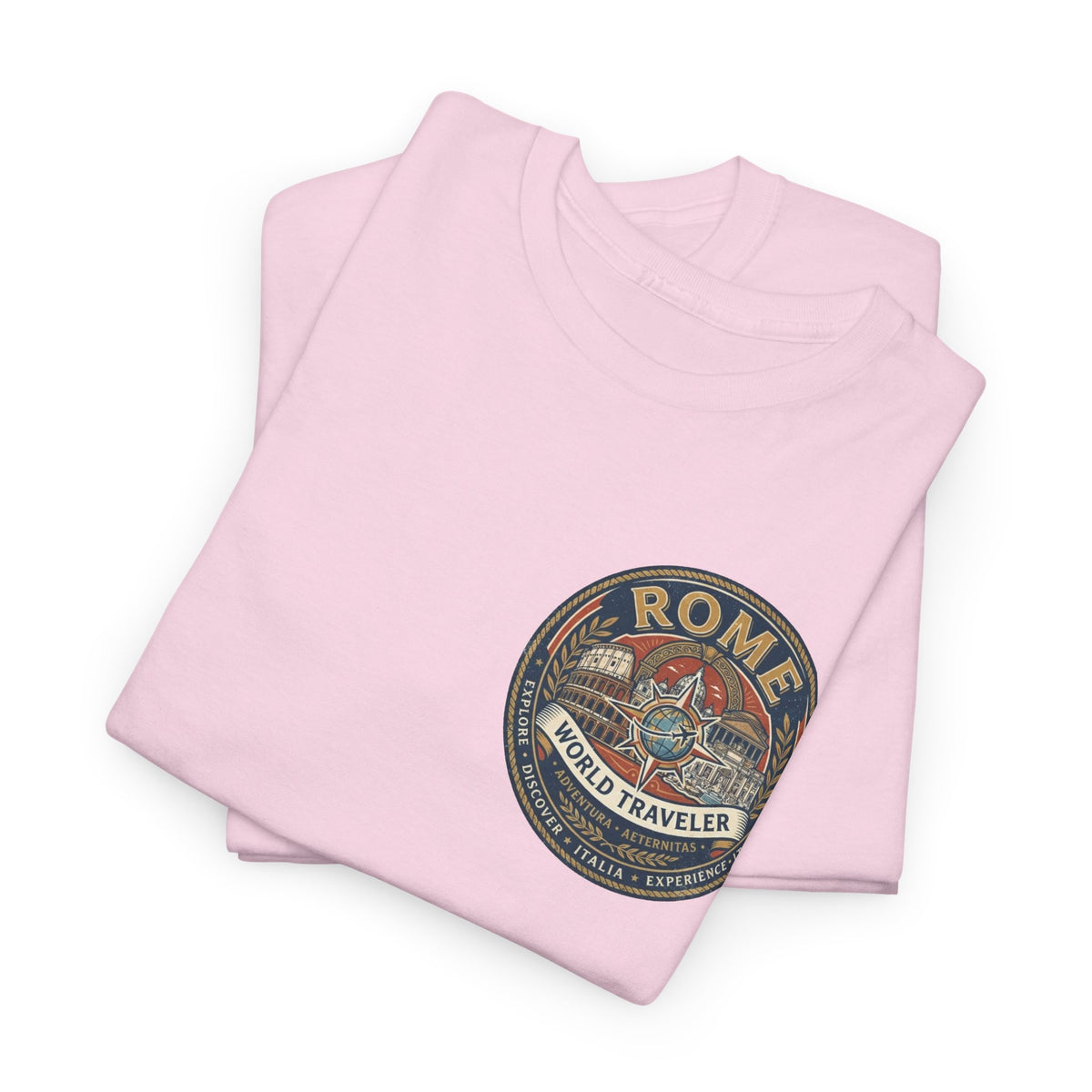 Rome, Italy World Traveler Unisex Heavy Cotton Tee