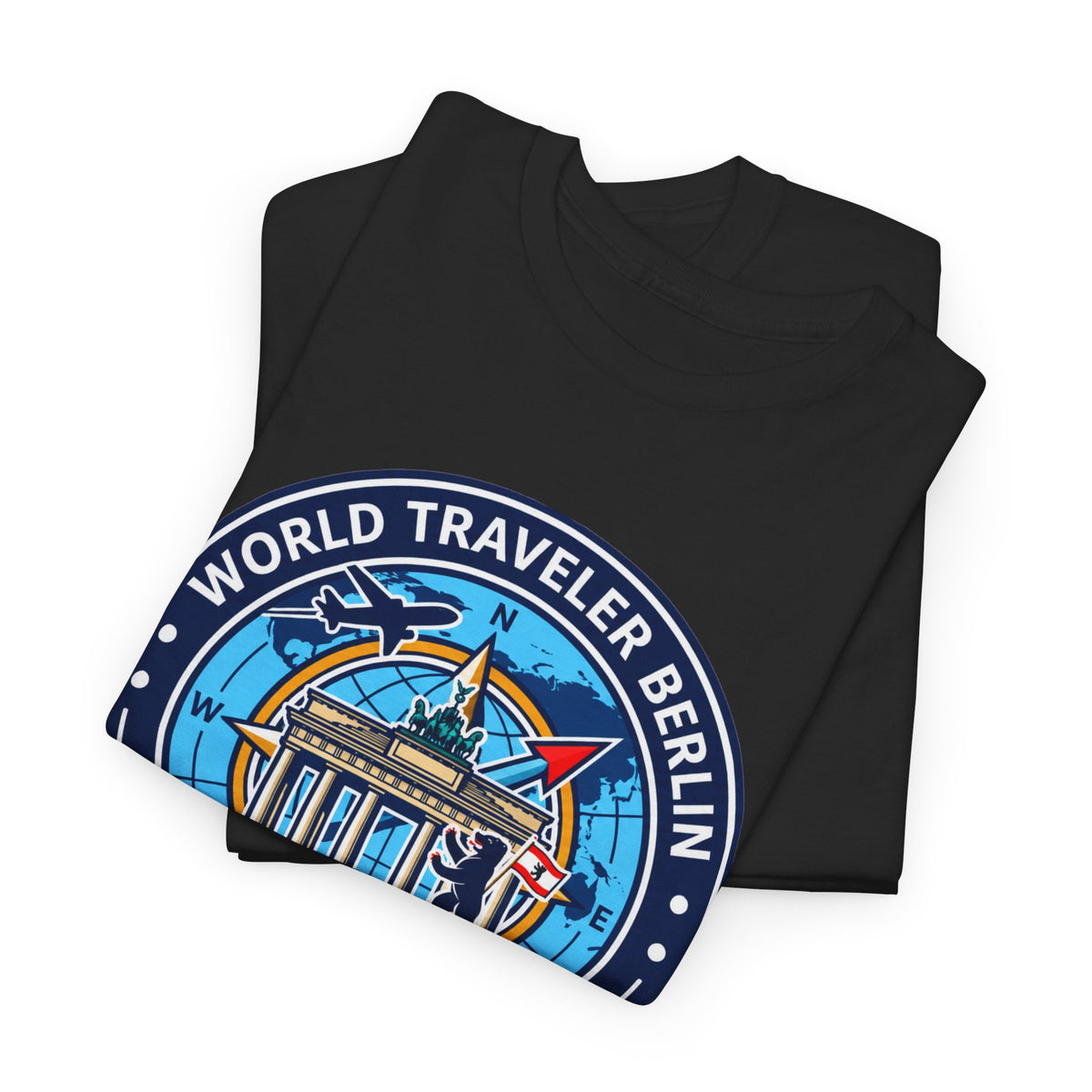 Berlin, Germany World Traveler Unisex Heavy Cotton Tee