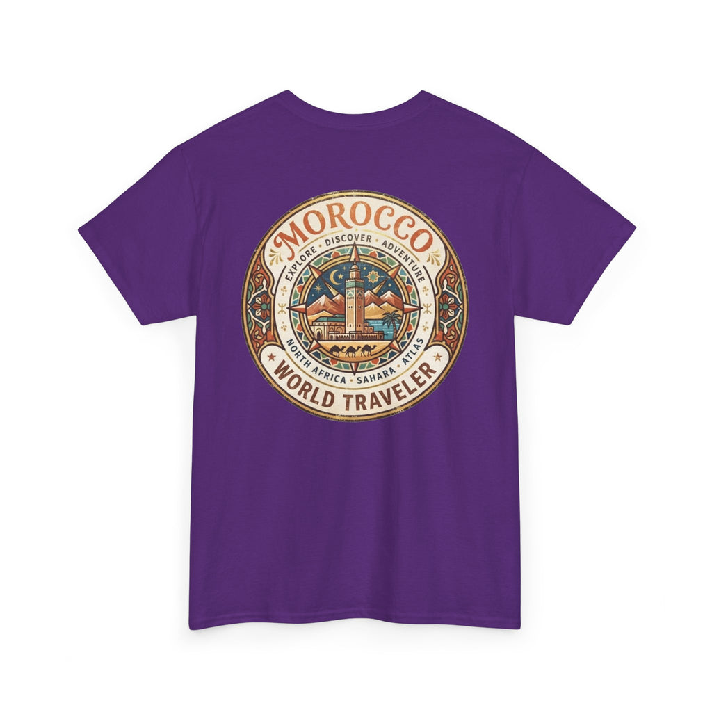 Morocco World Traveler Unisex Heavy Cotton Tee