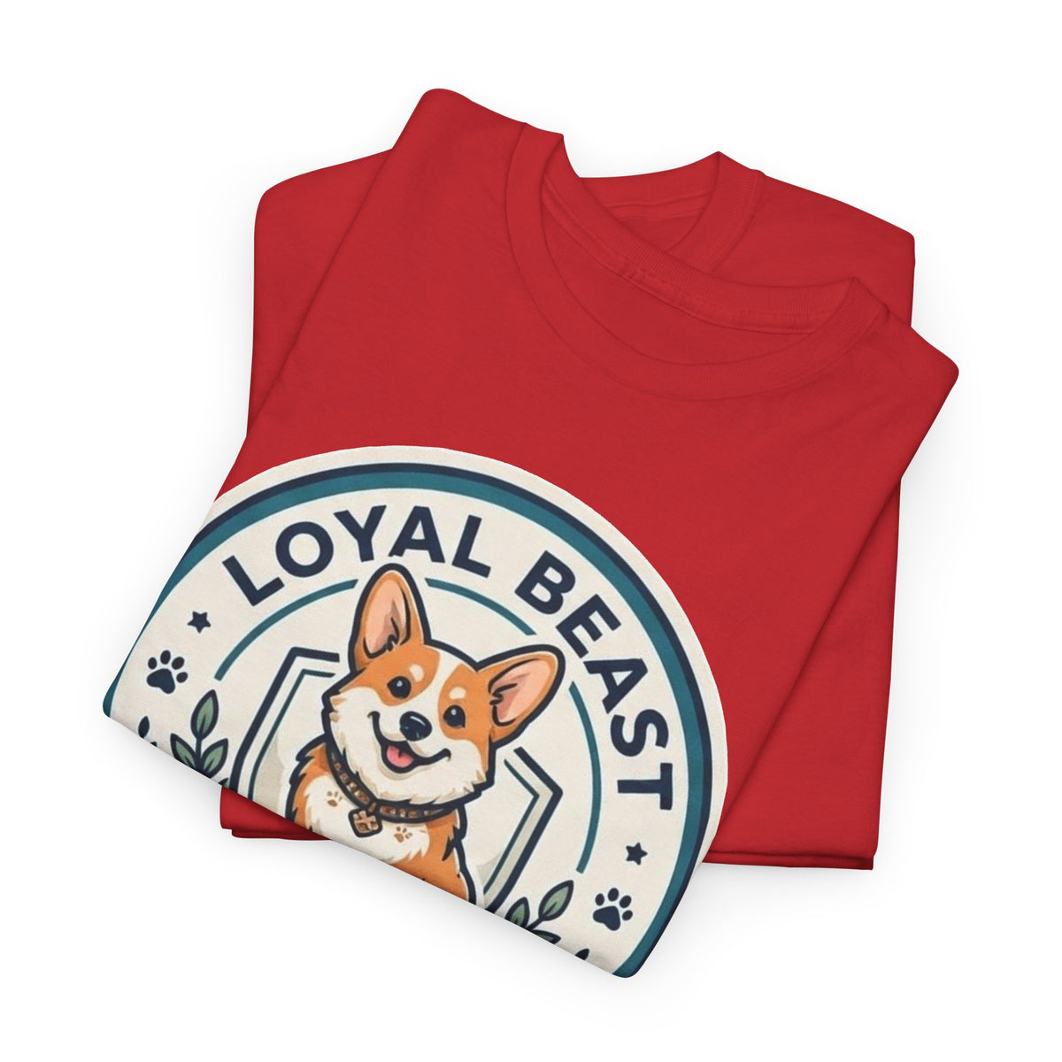 Loyal Beast Corgi Unisex Heavy Cotton Tee