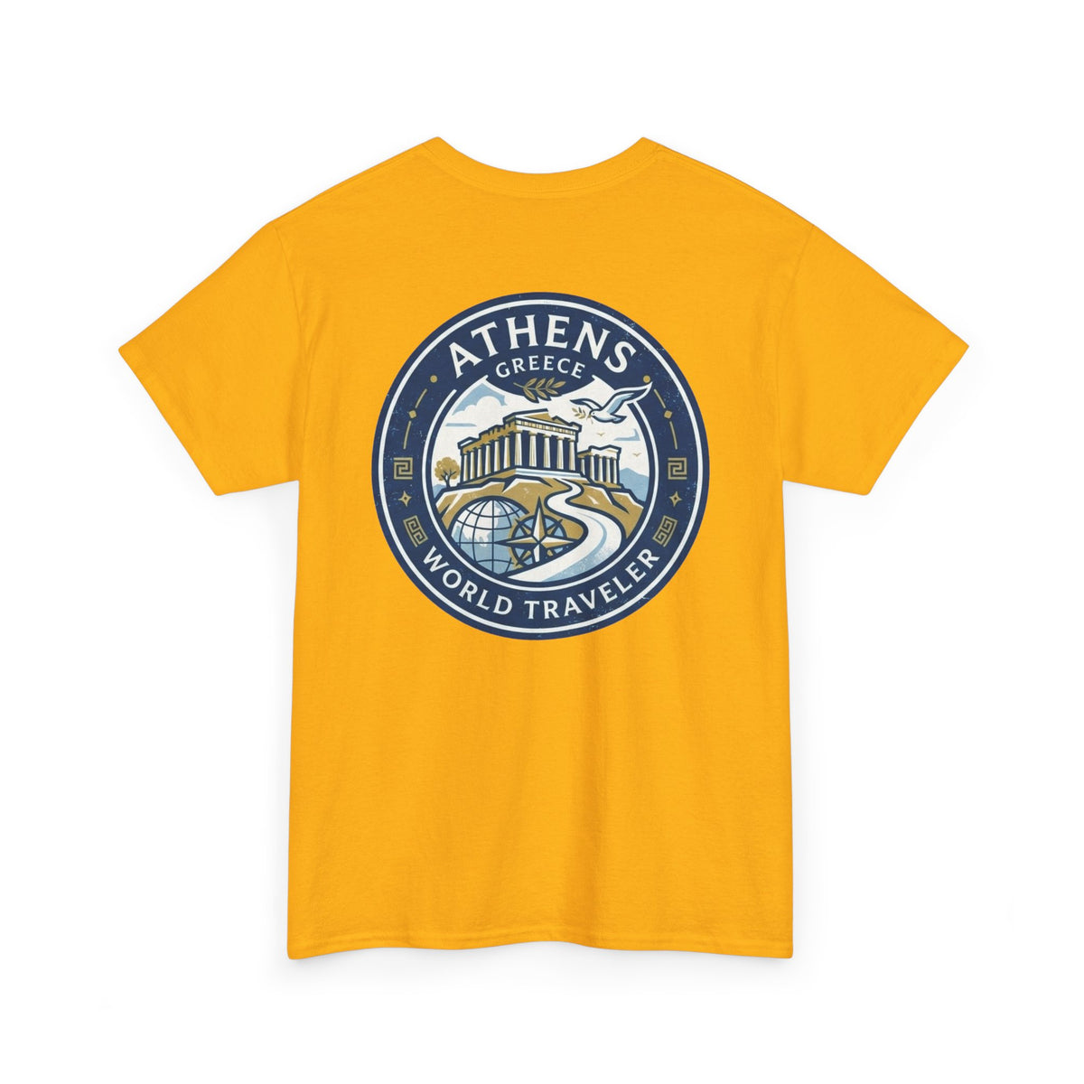 Athens, Greece World Traveler Unisex Heavy Cotton Tee