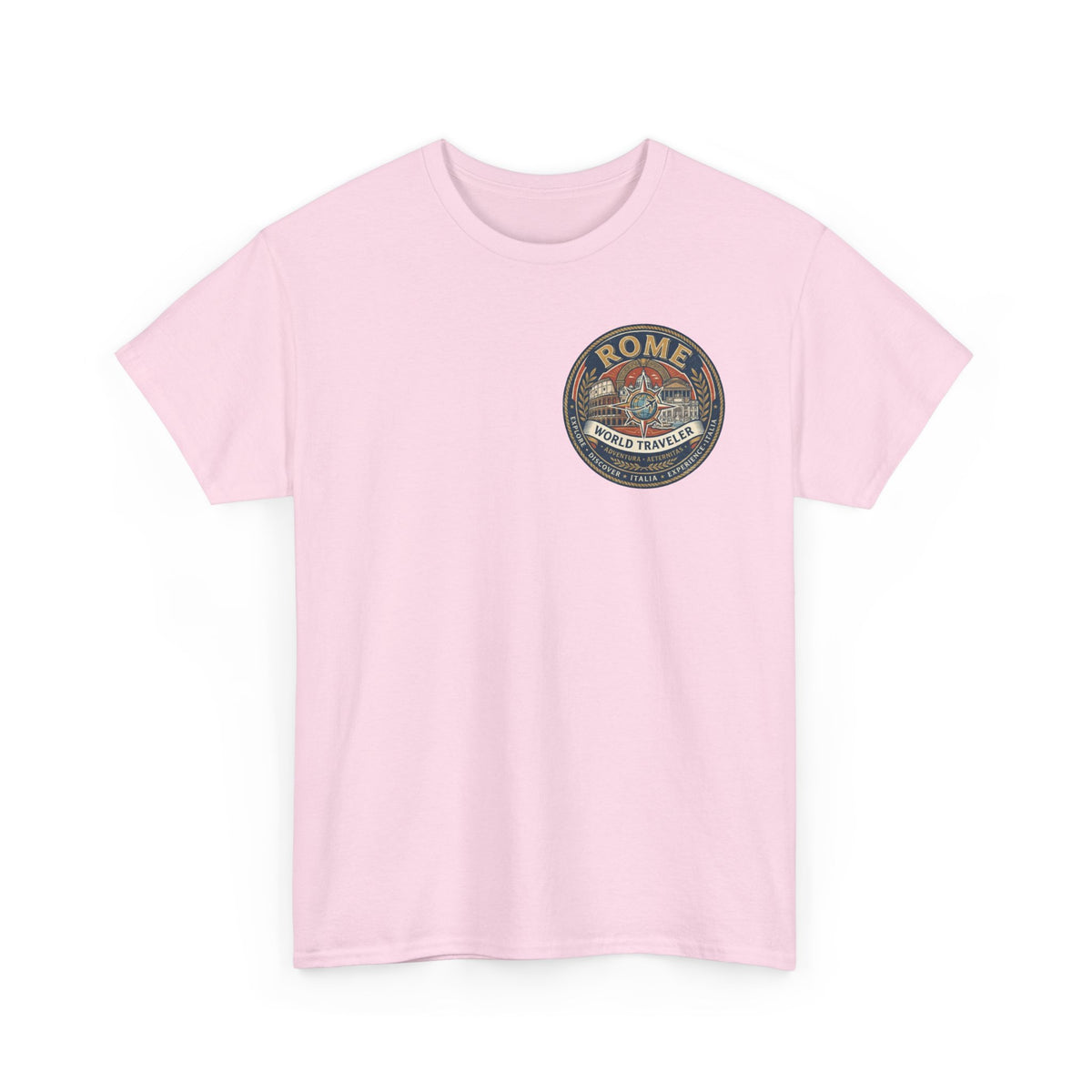 Rome, Italy World Traveler Unisex Heavy Cotton Tee