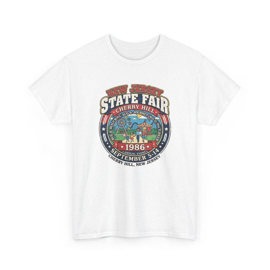 Nj State Fair 1986 vintage graphic Unisex Heavy Cotton Tee