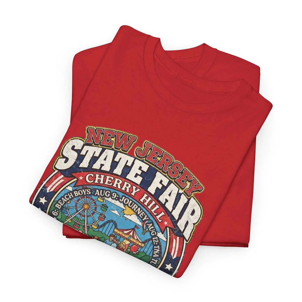 Nj State Fair 1986 vintage graphic Unisex Heavy Cotton Tee