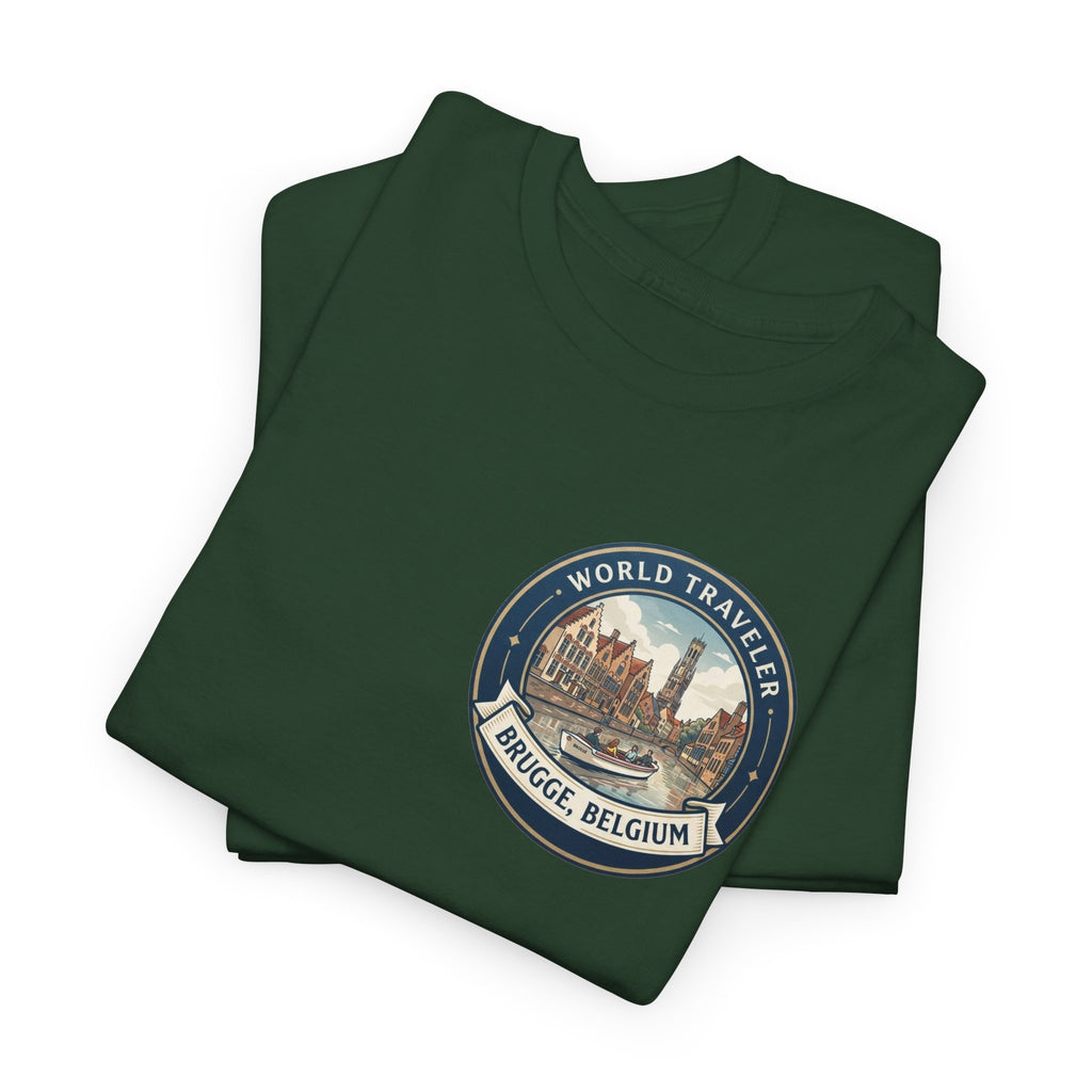 Brugge, Belgium World Traveler Unisex Heavy Cotton Tee