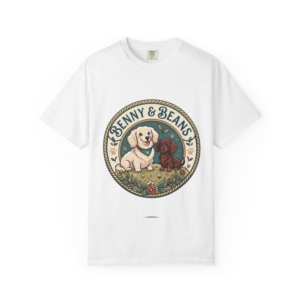 T-Shirt — Penny & Beans Vintage Dog Patch Graphic