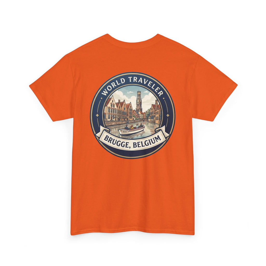 Brugge, Belgium World Traveler Unisex Heavy Cotton Tee