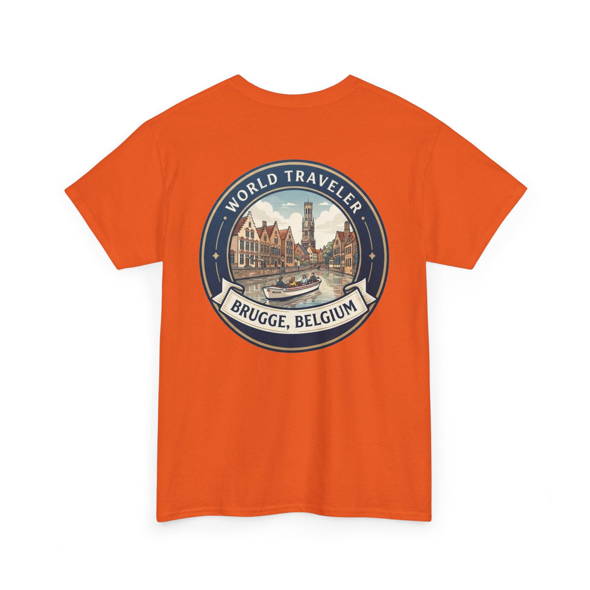 Brugge, Belgium World Traveler Unisex Heavy Cotton Tee