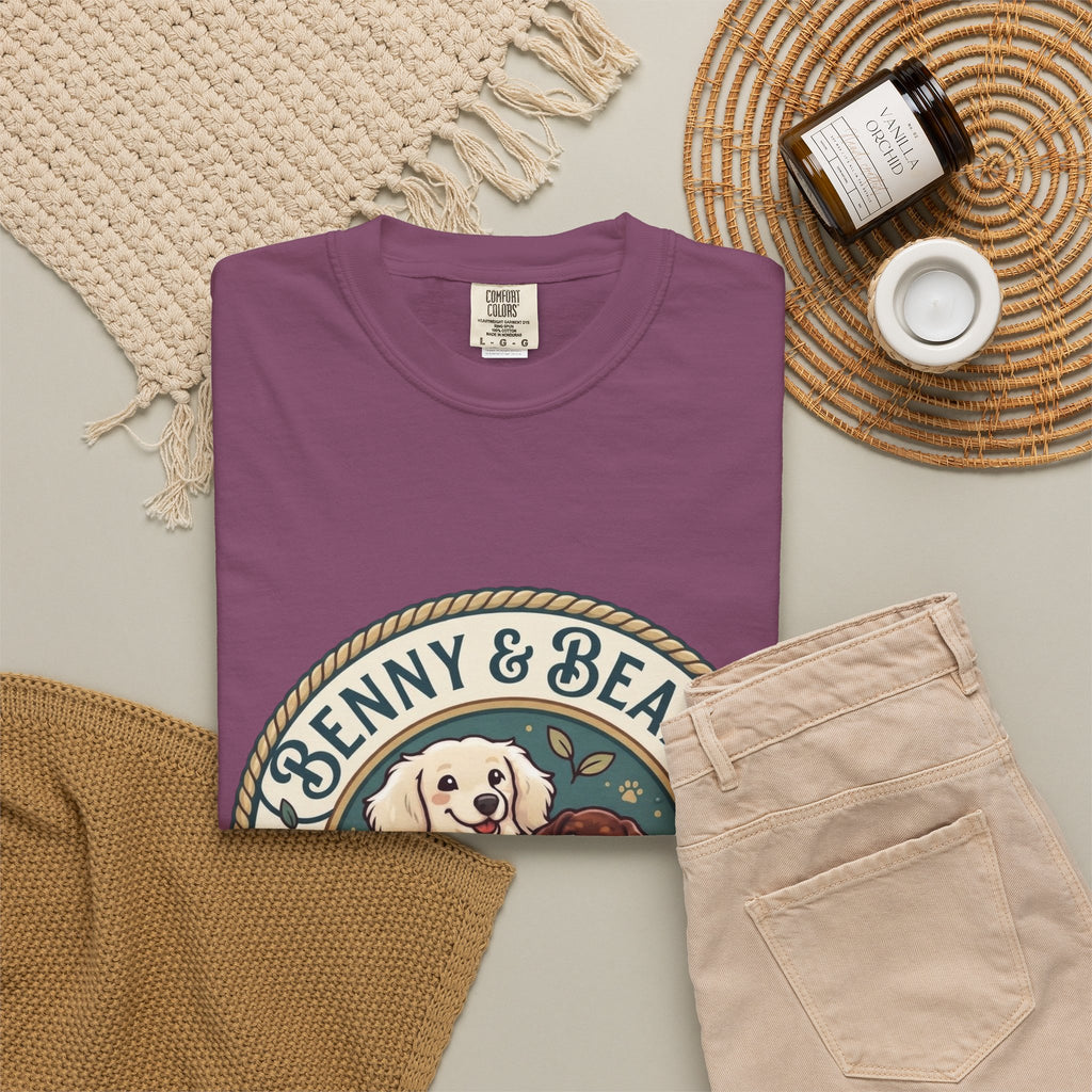 T-Shirt — Penny & Beans Vintage Dog Patch Graphic