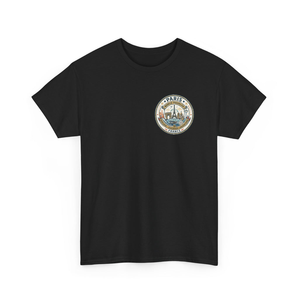 Paris, France World Traveler Unisex Heavy Cotton Tee