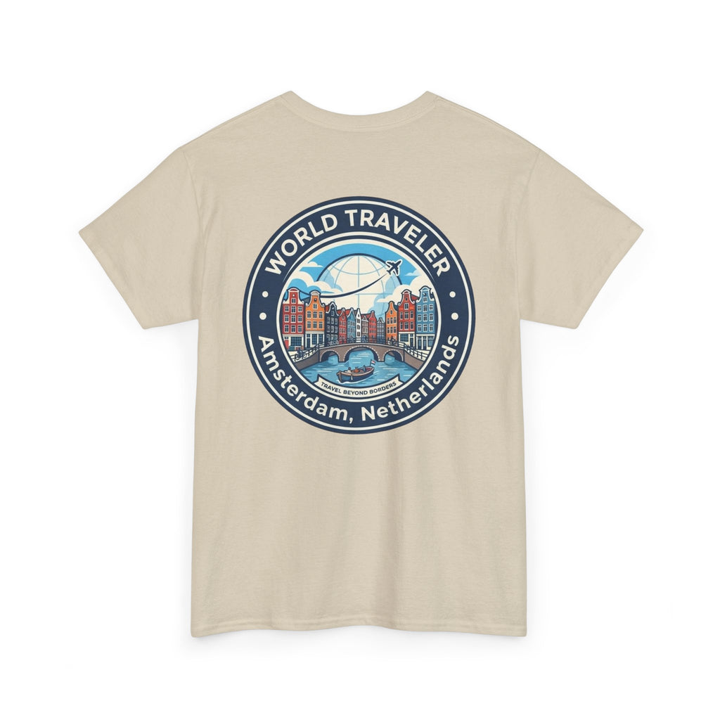Amsterdam World Traveler Unisex Heavy Cotton Tee