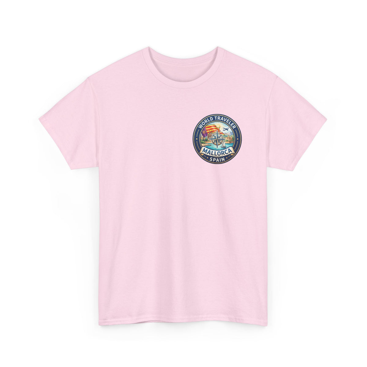 Mallorca, Spain World Traveler Unisex Heavy Cotton Tee