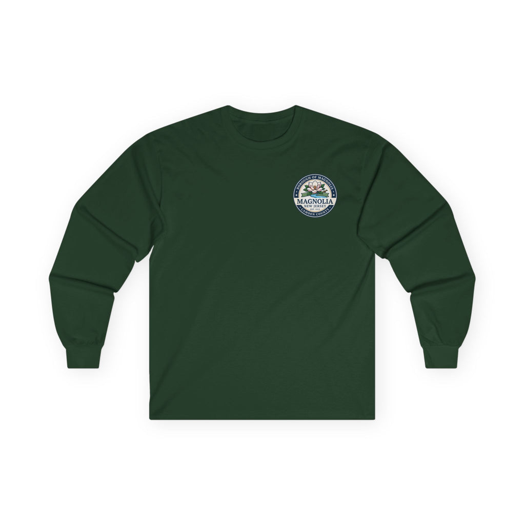 Magnolia, NJ Front and Back Logo Long Sleeve Tee Unisex Ultra Cotton
