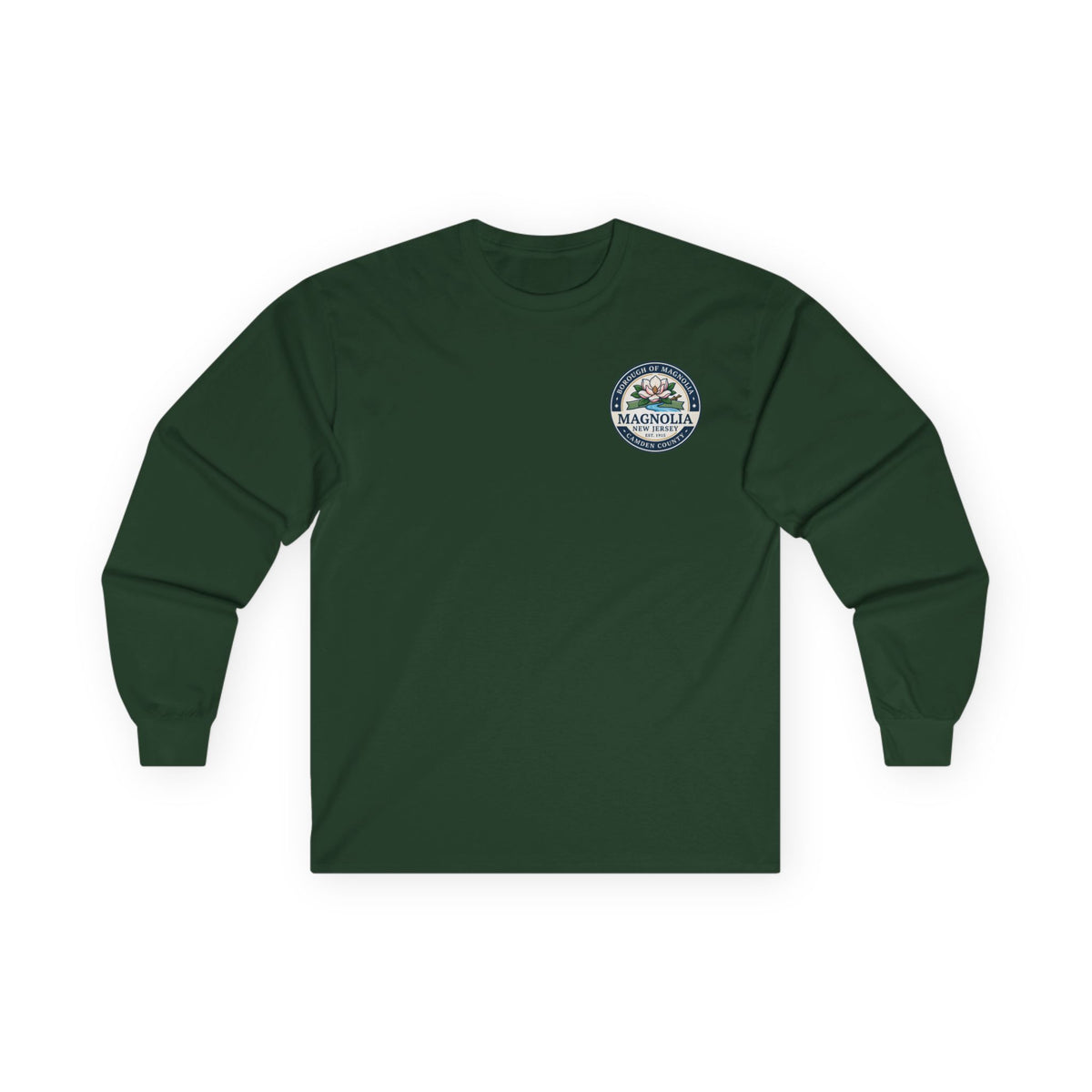 Magnolia, NJ Front and Back Logo Long Sleeve Tee Unisex Ultra Cotton