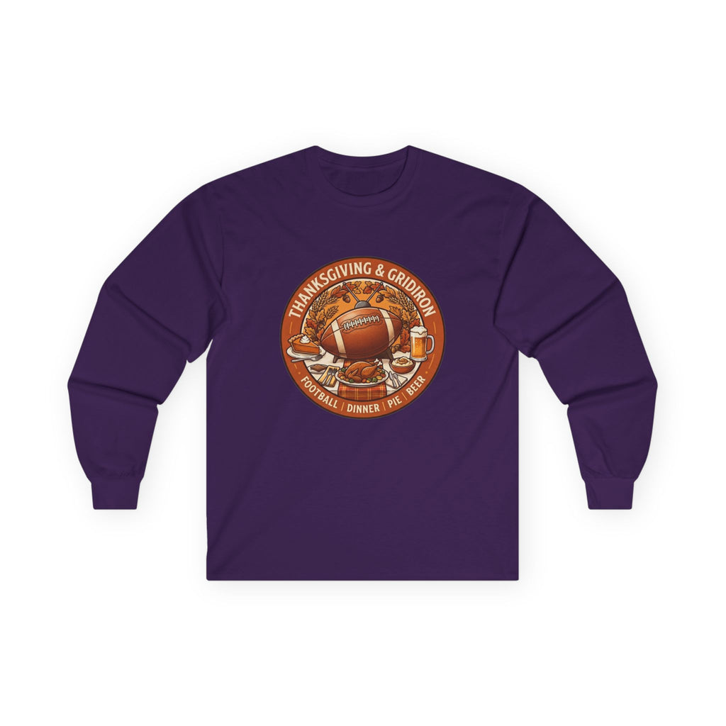 Thanksgiving Football Unisex Ultra Cotton Long Sleeve Tee