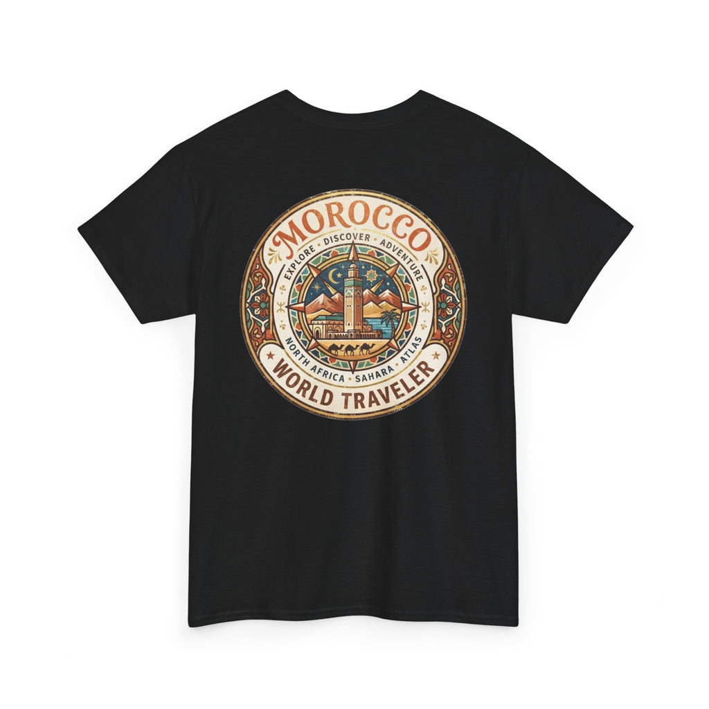 Morocco World Traveler Unisex Heavy Cotton Tee