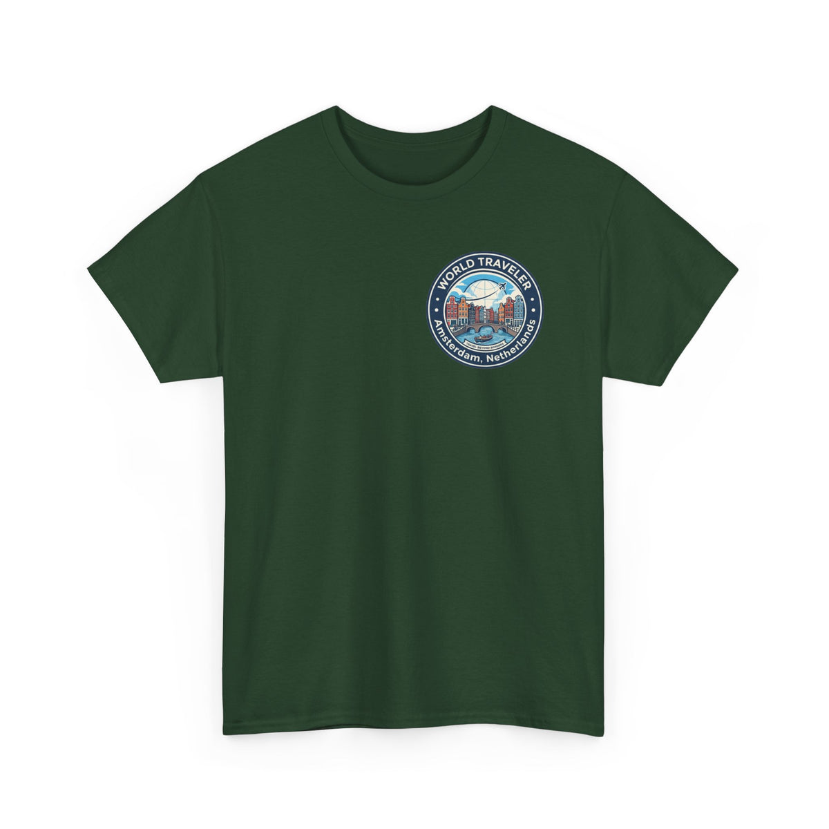 Amsterdam World Traveler Unisex Heavy Cotton Tee