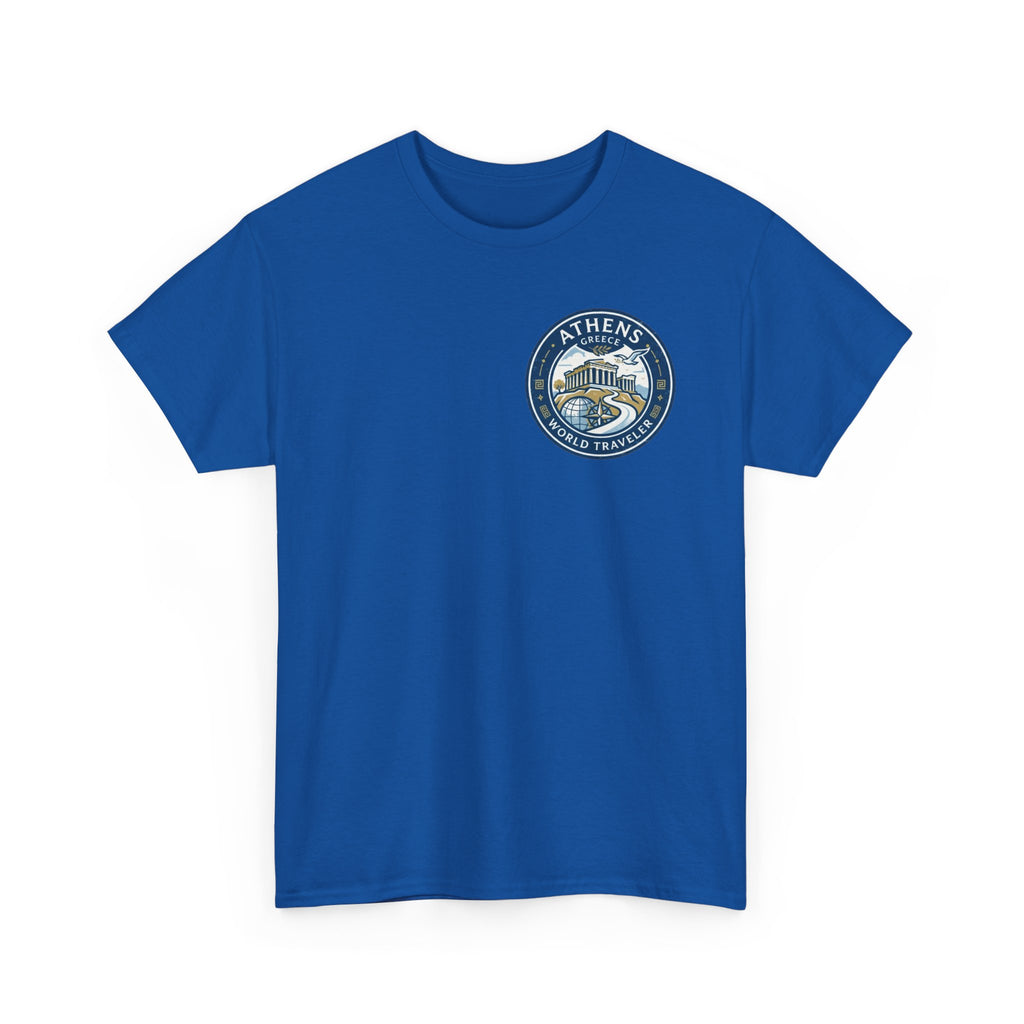 Athens, Greece World Traveler Unisex Heavy Cotton Tee