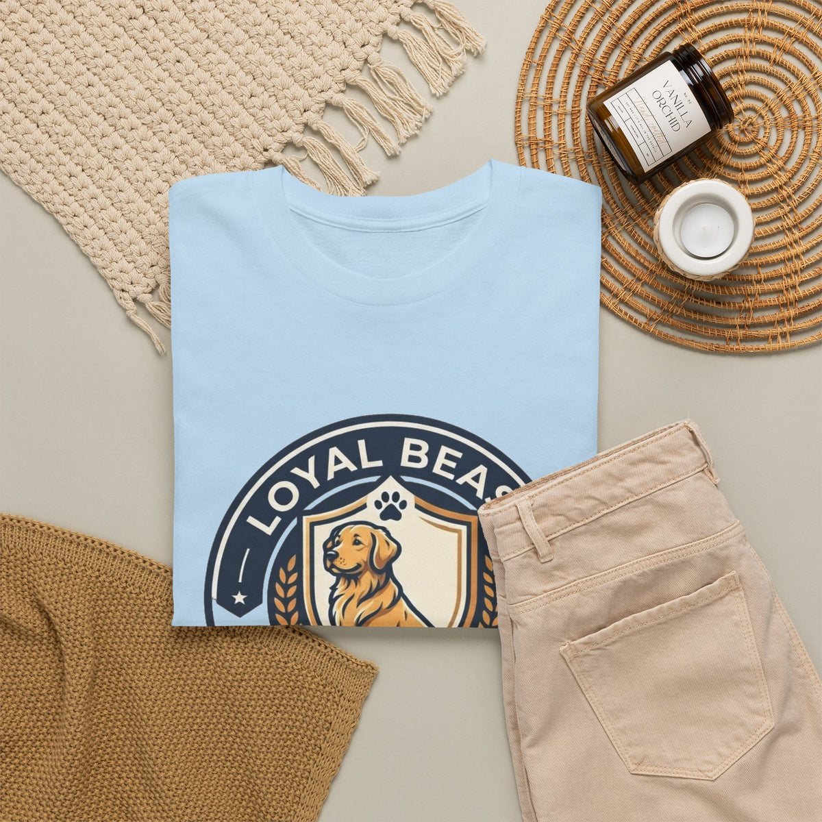 Loyal Beast Golden Retriever Unisex Heavy Cotton Tee