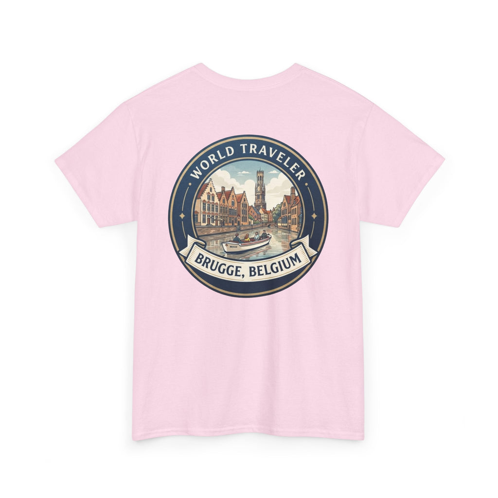 Brugge, Belgium World Traveler Unisex Heavy Cotton Tee