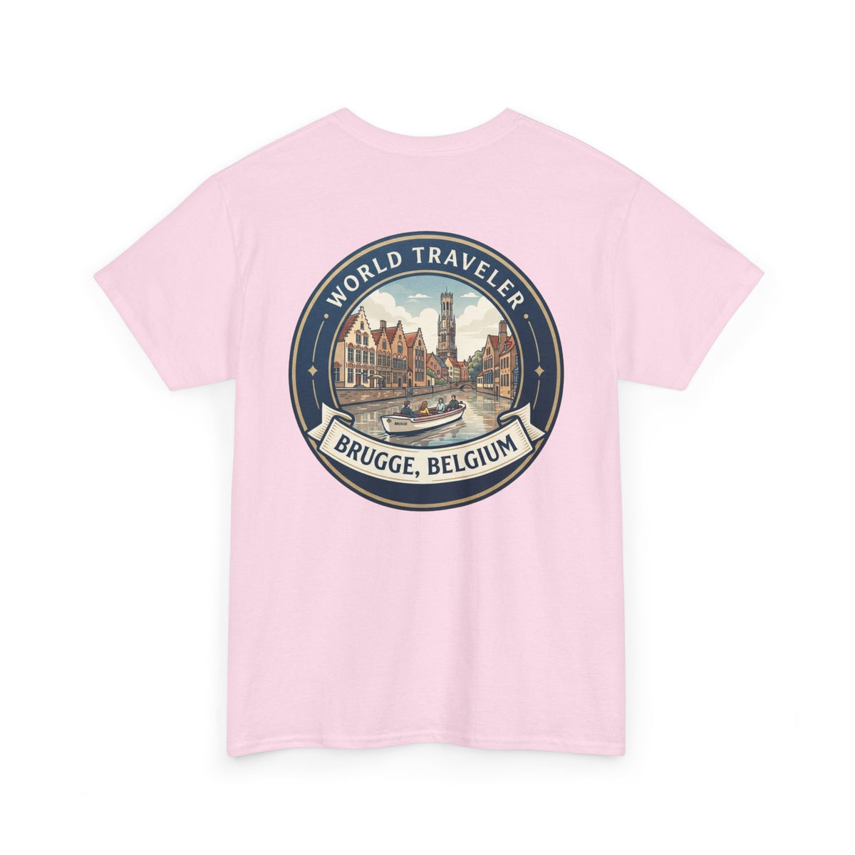 Brugge, Belgium World Traveler Unisex Heavy Cotton Tee