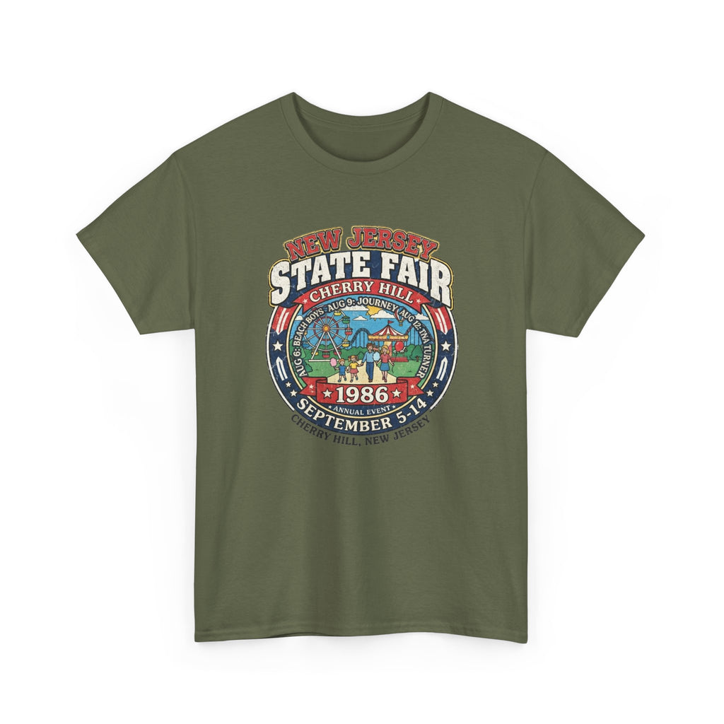 Nj State Fair 1986 vintage graphic Unisex Heavy Cotton Tee