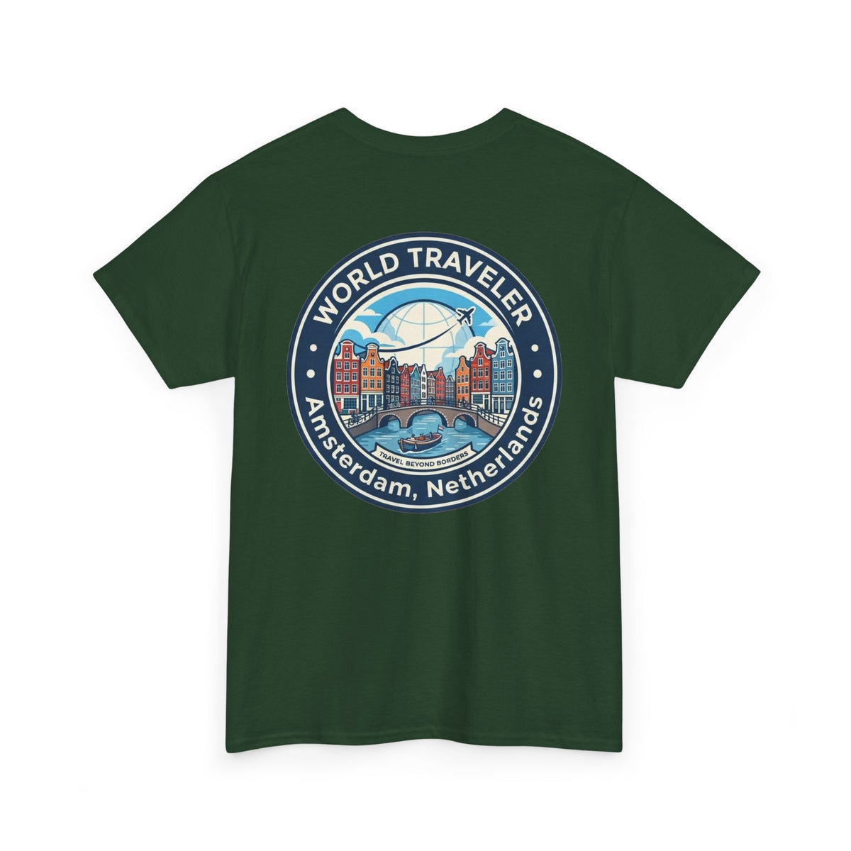 Amsterdam World Traveler Unisex Heavy Cotton Tee